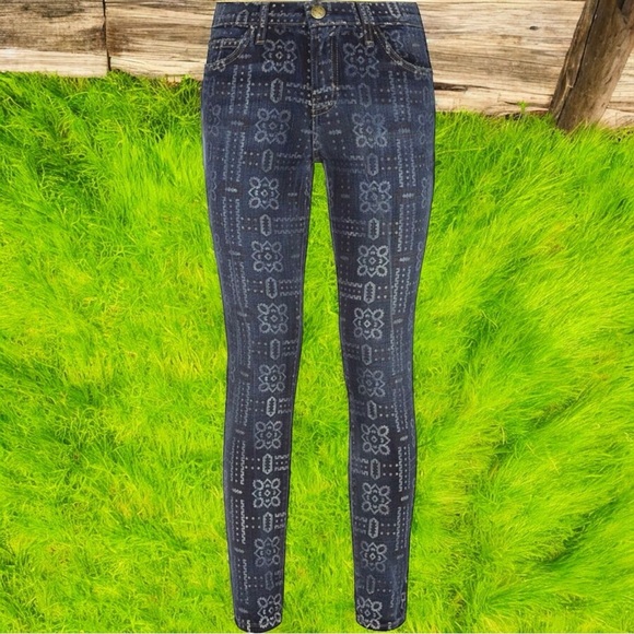 Current/Elliott ‘The Stiletto’ Skinny Leg Jeans in “Bandana” Print Size 28 - Picture 5 of 15